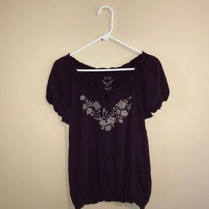 Purple Flower Top